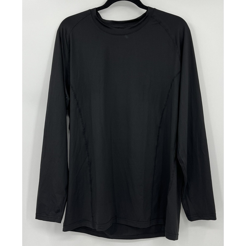 Athlio Black Long Sleeve Athletic T Shirt Men's Size XL